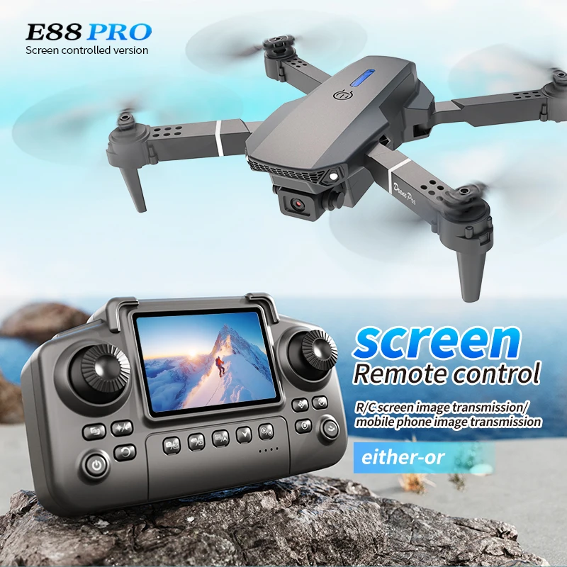 Drone Camera Mount - Professional E88 PRO Drone หน้าจอ 8K