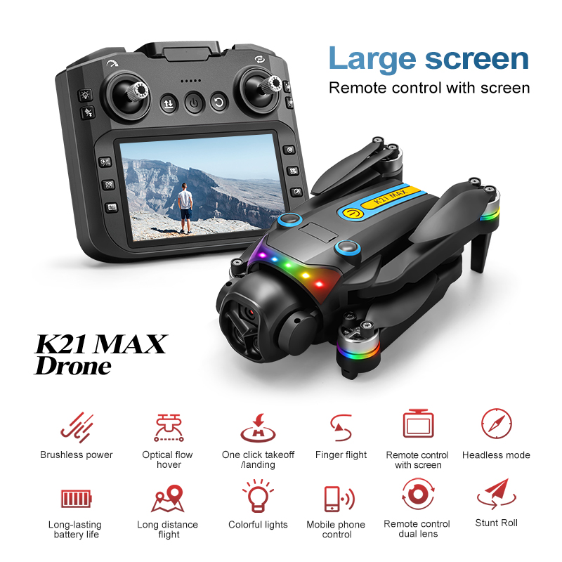 Drone Camera Mount - โดรนถ่ายภาพทางอากาศกลางแจ้ง กล้องคู่ ระบบไฟฟ้า 90 ° 120