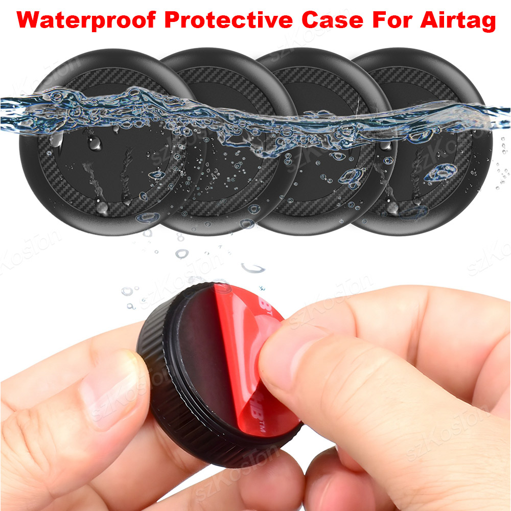 Drone Camera Waterproof - เคสกันน้ำสำหรับ AirTag พร้อมสติกเกอร์กาวสำหรับ Apple AirTag ใช้ได้กับจักรยาน