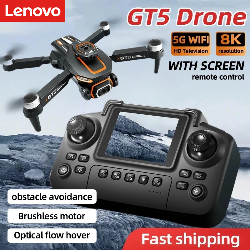 Drone Camera Wide Angle - โดรน Lenovo GT5 Mini 4K HD