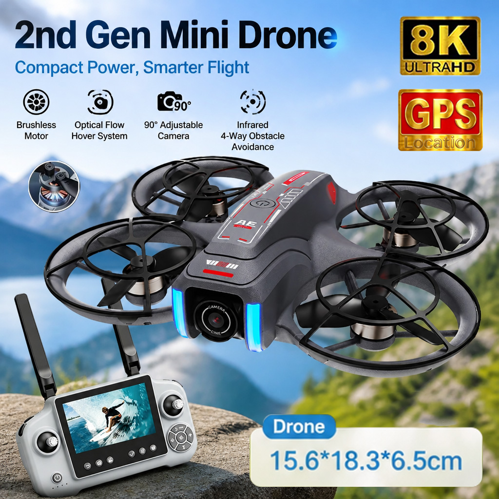 Drone Camera Night Vision - โดรน GPS รุ่นใหม่ AE21 รุ่นที่ 2
