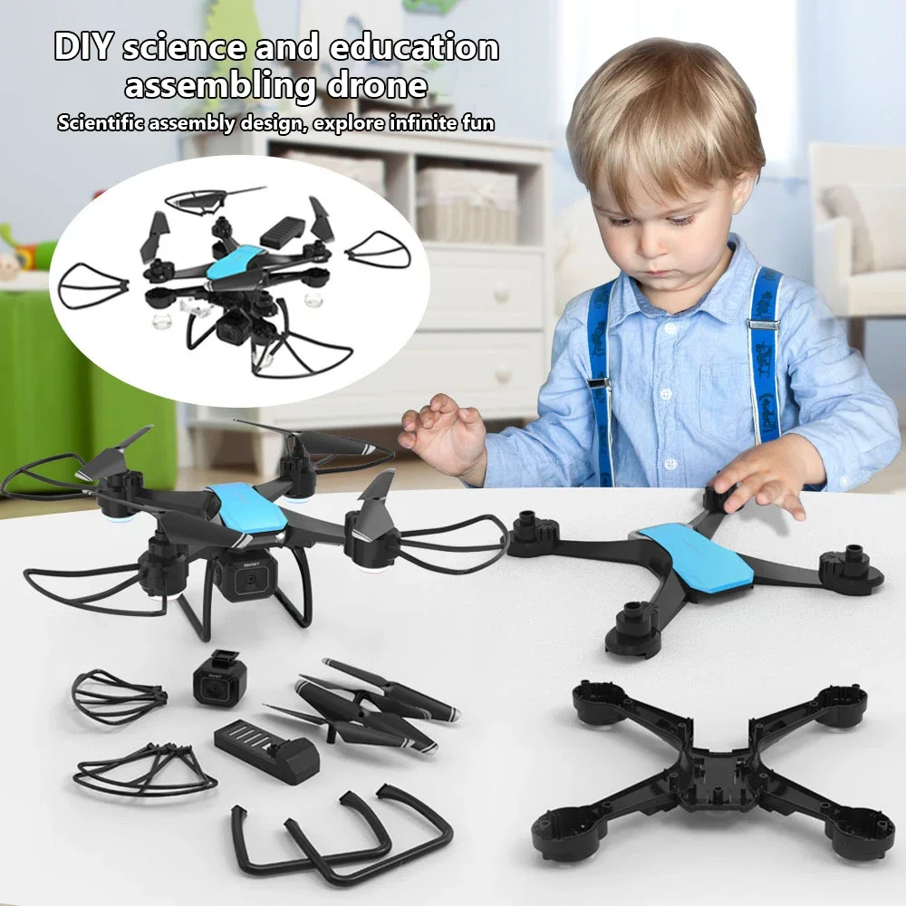 Drone Camera 4K - โดรน JJRC H108 ประกอบเองได้ ฝึกการใช้งาน โดรนขนาดเล็ก