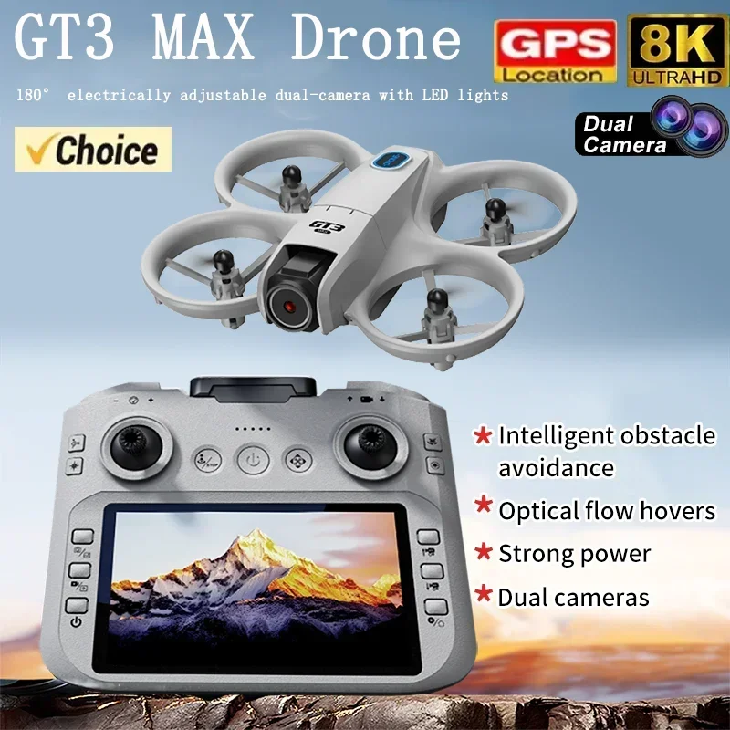 Drone Camera Night Vision - 2026 NEW GT3 Mini พร้อมโดรนพับได้ LED