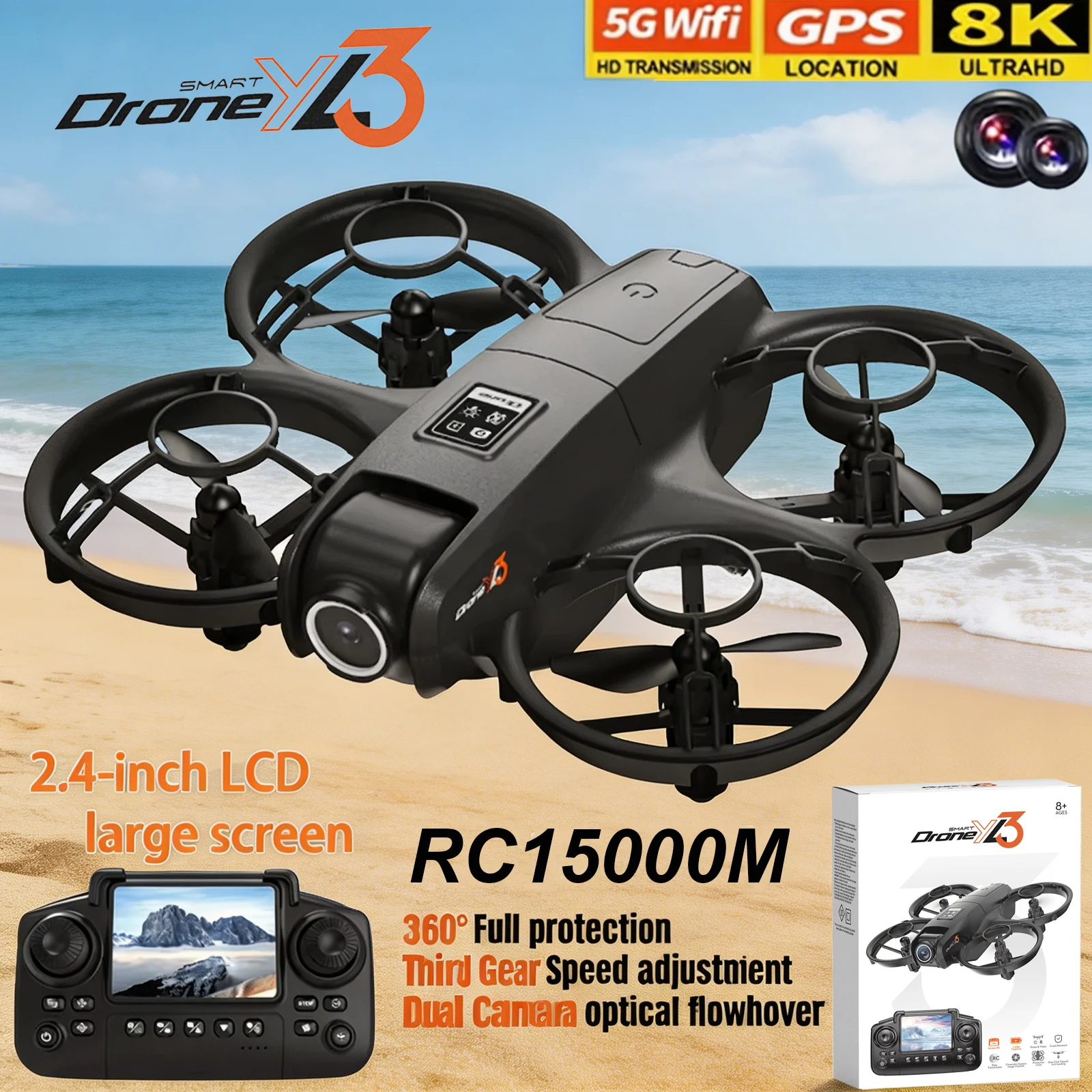 Drone Camera Night Vision - โดรน YL3 RC รุ่นใหม่ 8K 1080P