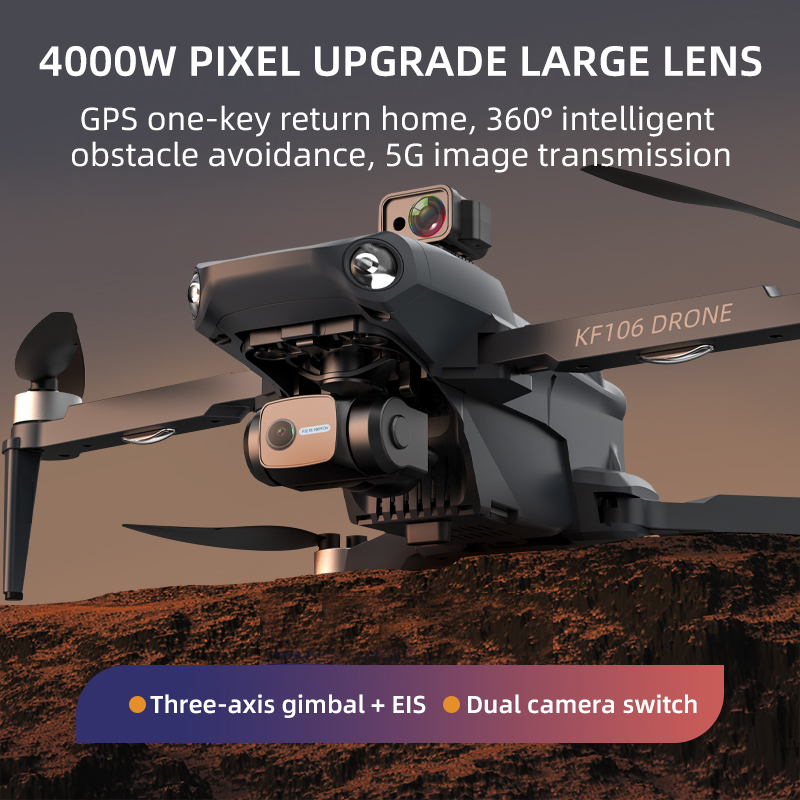 2022 ใหม่KF106 Max Drone 8K Pr - Drone Camera Wide Angle บทวิจารณ์และราคา