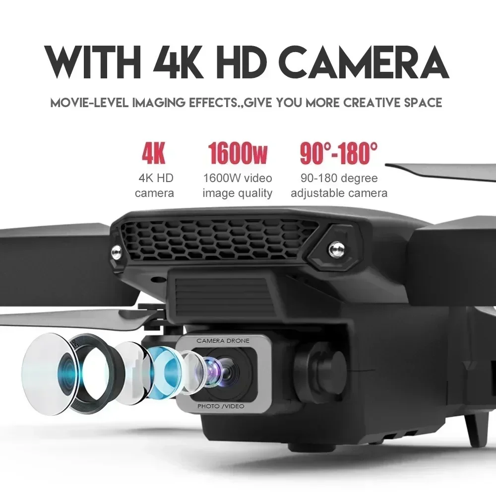 E88 Pro WIFI FPV Droneมุมกว้าง - Drone Camera Mount บทวิจารณ์และราคา
