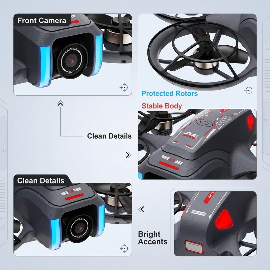 โดรน GPS รุ่นใหม่ AE21 รุ่นที่ - Drone Camera Night Vision บทวิจารณ์และราคา