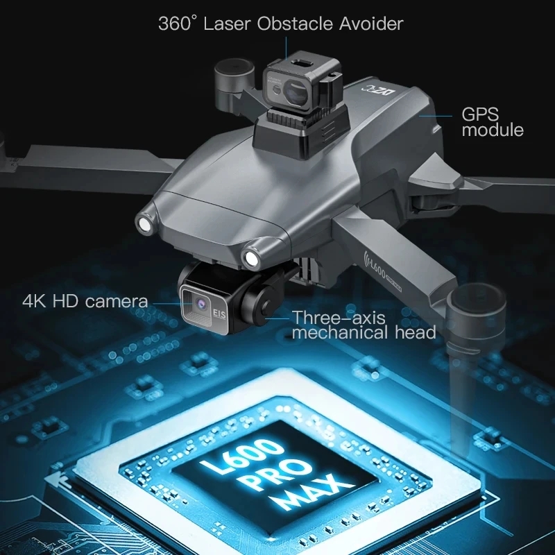 L600 PRO MAX GPS Drone Profess - Drone Camera With Gimbal บทวิจารณ์และราคา