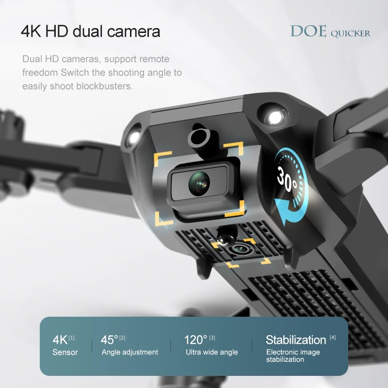 โดรนขนาดเล็ก4K V23 4DRC ใหม่พร - Drone Camera Wide Angle บทวิจารณ์และราคา