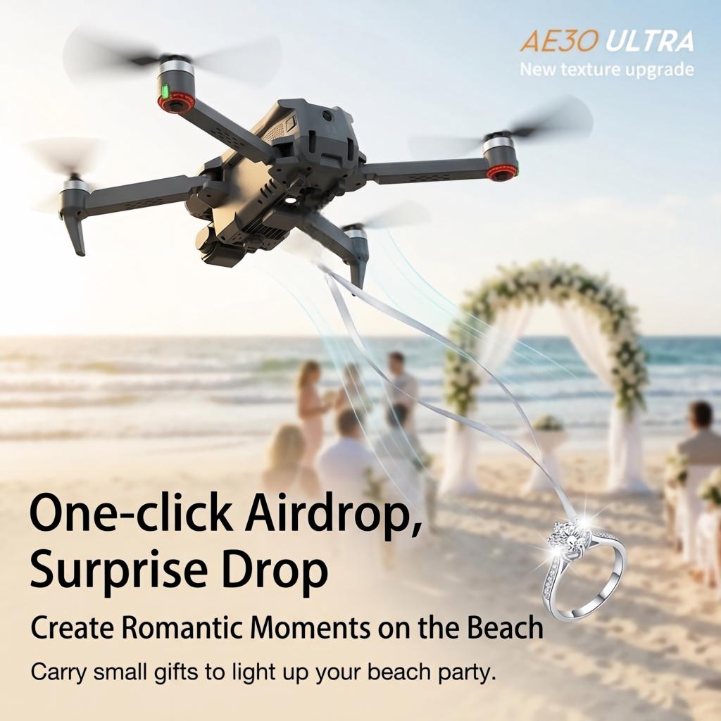 โดรน NEW AE30 Ultra GPS 4K กล้ - Drone Camera With Gimbal บทวิจารณ์และราคา